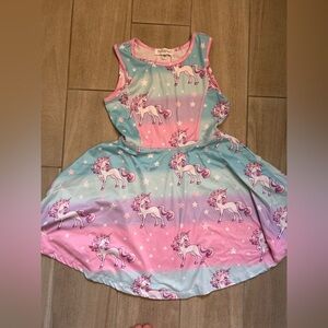 Unicorn Print Sleeveless Dress